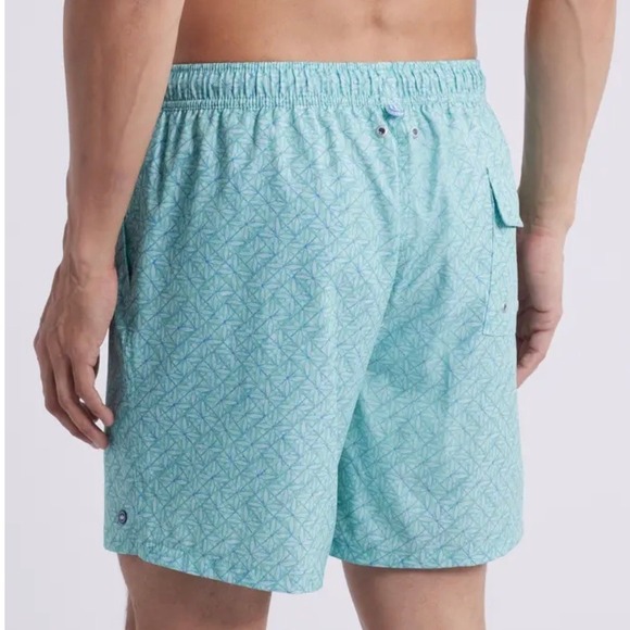 Peter Millar Mens‎ Pear Tart Ivy Swim Trunks Koozie Seaside NWT - Size 2X - Picture 2 of 11